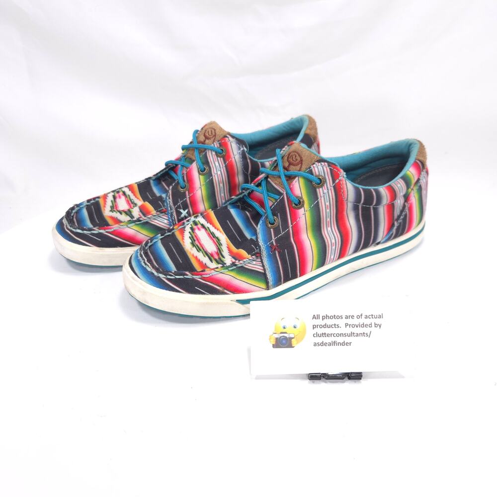 Twisted X Hooey Casual Lace Up Sneaker Shoe Womens Size 7 WHYC008 Multi